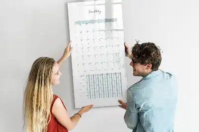 Magnetická kresliaca tabuľa mesačný plánovač