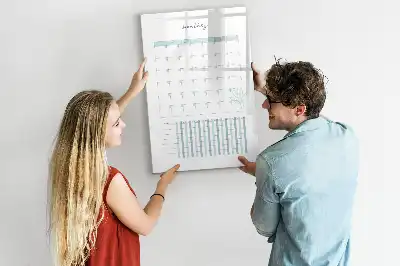 Magnetická kresliaca tabuľa mesačný plánovač