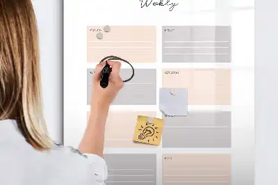 Magnetická tabuľa na kreslenie týždenný plánovač