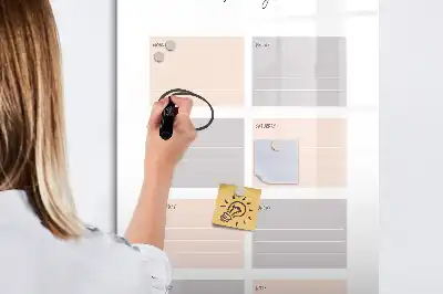 Magnetická tabuľa na kreslenie týždenný plánovač