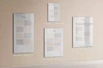 Magnetická tabuľa na kreslenie týždenný plánovač