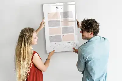 Magnetická tabuľa na kreslenie týždenný plánovač