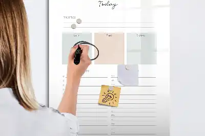 Magnetická kresliaca tabuľa plánovač na dnešok