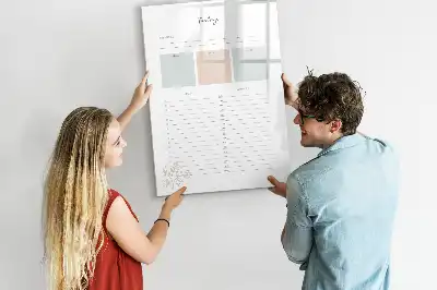 Magnetická kresliaca tabuľa plánovač na dnešok