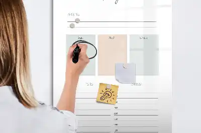 Magnetická kresliaca tabuľa plánovač na dnešok
