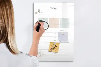 Magnetická kresliaca tabuľa plánovač na dnešok