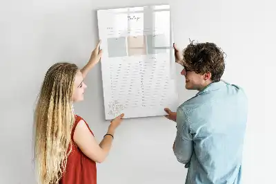 Magnetická kresliaca tabuľa plánovač na dnešok