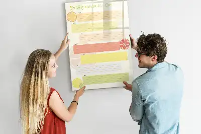 Magnetická tabuľa na kreslenie plánovač menu