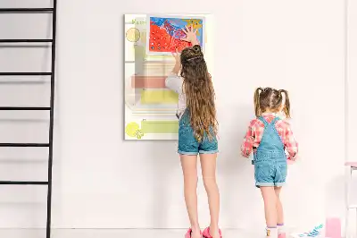 Magnetická tabuľa na kreslenie plánovač menu