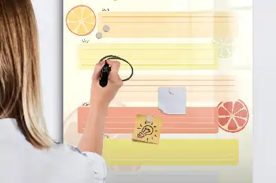 Magnetická tabuľa na kreslenie plánovač menu