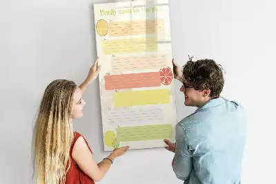 Magnetická tabuľa na kreslenie plánovač menu