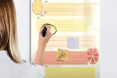 Magnetická tabuľa na kreslenie plánovač menu