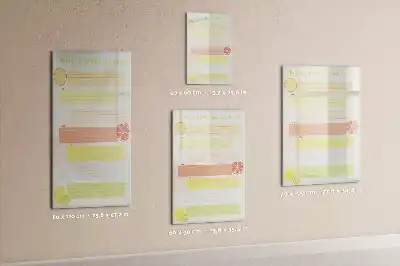 Magnetická tabuľa na kreslenie plánovač menu