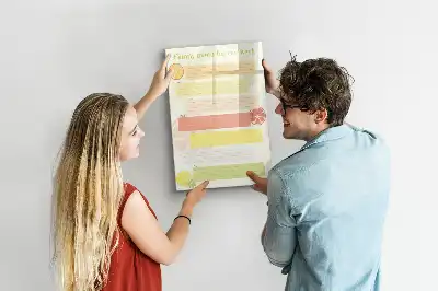 Magnetická tabuľa na kreslenie plánovač menu