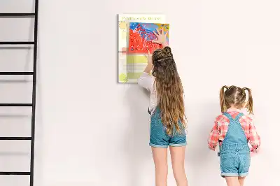 Magnetická tabuľa na kreslenie plánovač menu