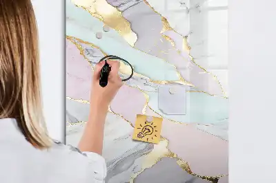 Magnetická kresliaca tabuľa v dizajne dekoratívneho mramoru