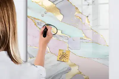 Magnetická kresliaca tabuľa v dizajne dekoratívneho mramoru