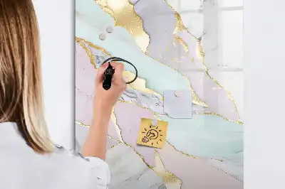 Magnetická kresliaca tabuľa v dizajne dekoratívneho mramoru
