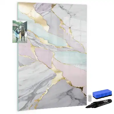Magnetická kresliaca tabuľa v dizajne dekoratívneho mramoru