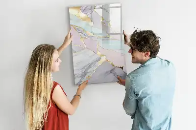 Magnetická kresliaca tabuľa v dizajne dekoratívneho mramoru
