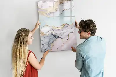 Magnetická tabuľa na kreslenie mramorová