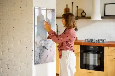 Magnetická tabuľa na kreslenie mramorová