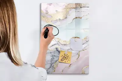 Magnetická tabuľa na kreslenie mramorová