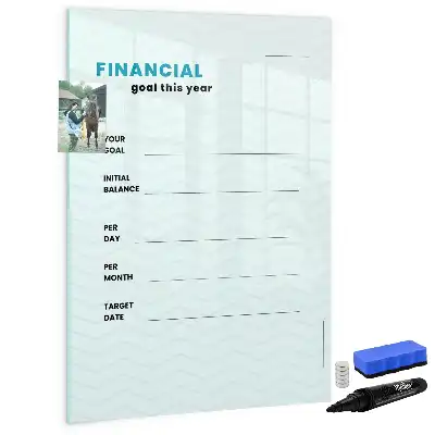 Magnetická kresliaca tabuľa finančný plánovač