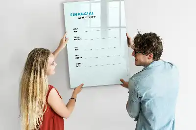 Magnetická kresliaca tabuľa finančný plánovač
