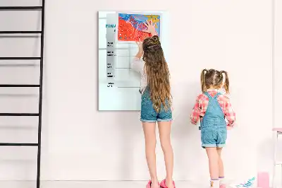 Magnetická kresliaca tabuľa finančný plánovač