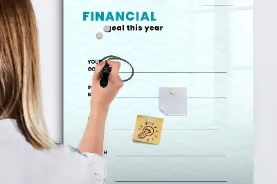 Magnetická kresliaca tabuľa finančný plánovač