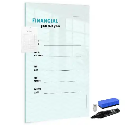 Magnetická kresliaca tabuľa finančný plánovač