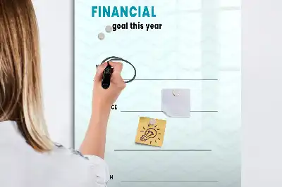 Magnetická kresliaca tabuľa finančný plánovač