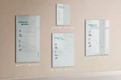 Magnetická kresliaca tabuľa finančný plánovač