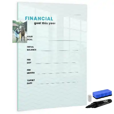 Magnetická kresliaca tabuľa finančný plánovač