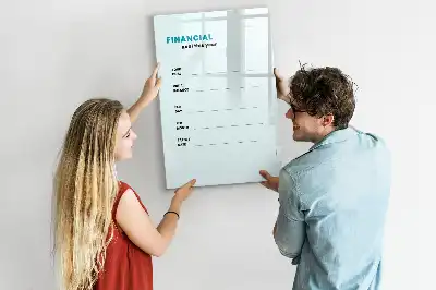 Magnetická kresliaca tabuľa finančný plánovač