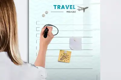 Magnetická kresliaca tabuľa cestovný plánovač