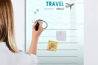 Magnetická kresliaca tabuľa cestovný plánovač