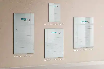 Magnetická kresliaca tabuľa cestovný plánovač