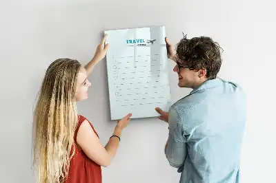 Magnetická kresliaca tabuľa cestovný plánovač