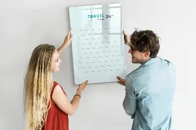 Magnetická kresliaca tabuľa cestovný plánovač