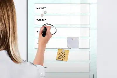 Magnetická tabuľa na kreslenie týždenný plánovač