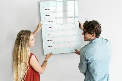 Magnetická tabuľa na kreslenie týždenný plánovač