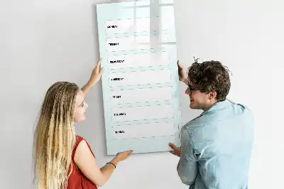 Magnetická tabuľa na kreslenie týždenný plánovač