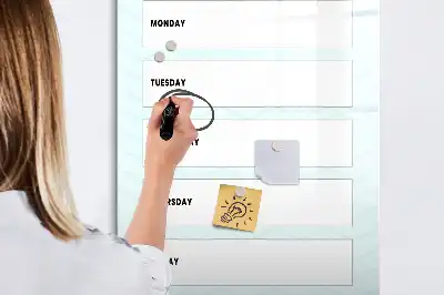 Magnetická tabuľa na kreslenie týždenný plánovač