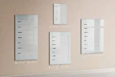 Magnetická tabuľa na kreslenie týždenný plánovač