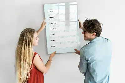 Magnetická tabuľa na kreslenie týždenný plánovač