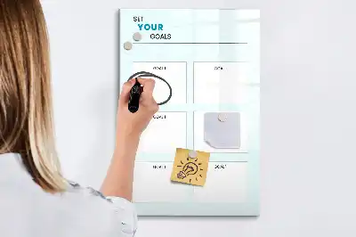 Magnetická kresliaca tabuľa plánovač cieľov