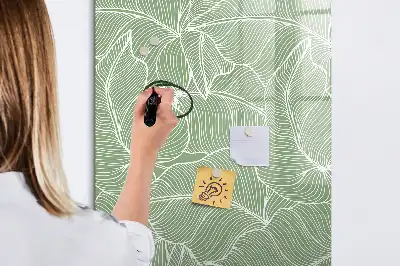 Magnetická tabuľa na kreslenie vzor veľkých listov