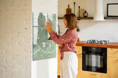 Magnetická tabuľa na kreslenie vzor veľkých listov